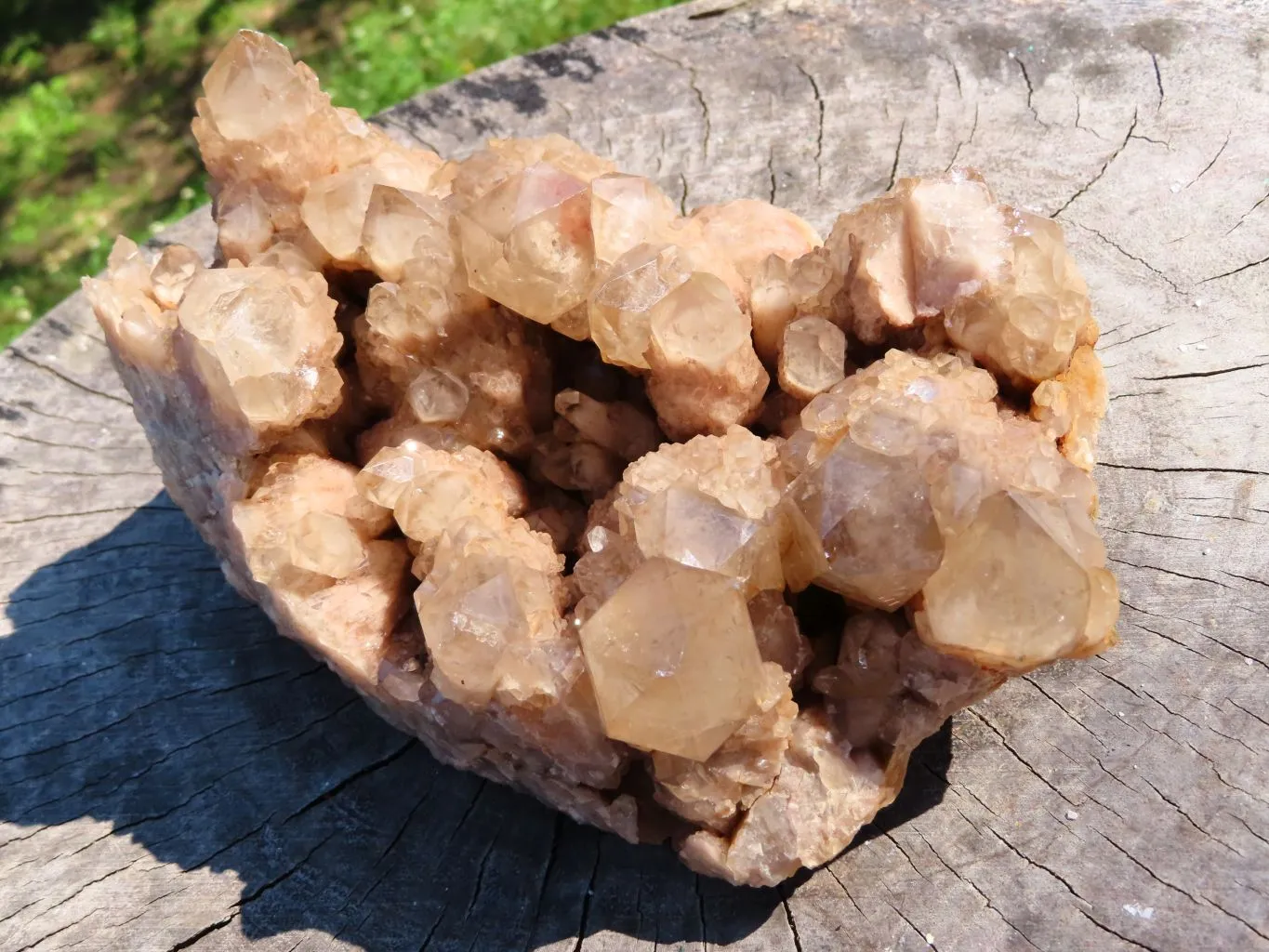 Natural Smokey Phantom Cluster x 1 From Luena, Congo