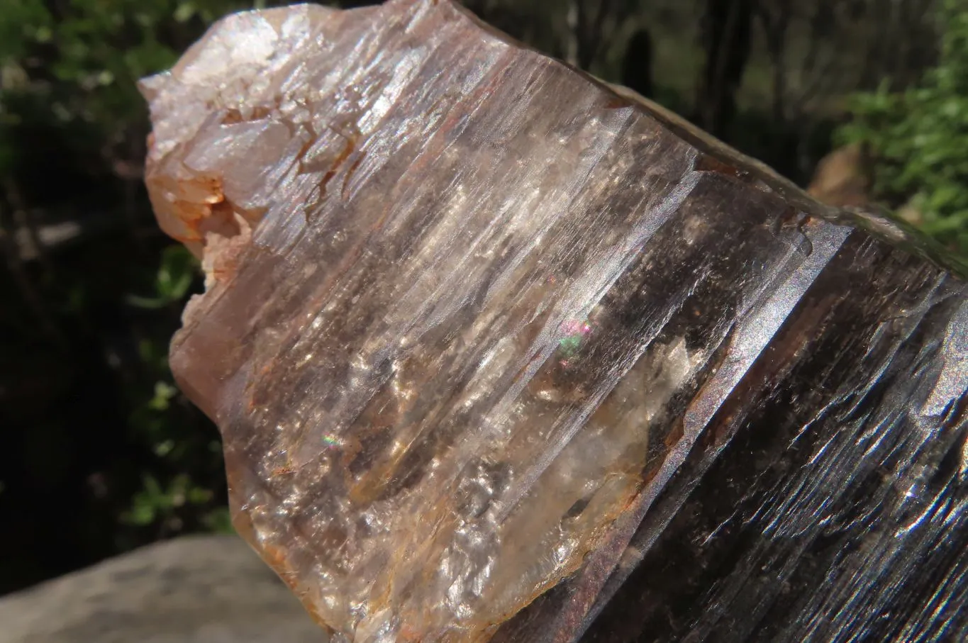 Natural Smokey Quartz With Feldspar Crystal x 1 From Zomba, Malawi
