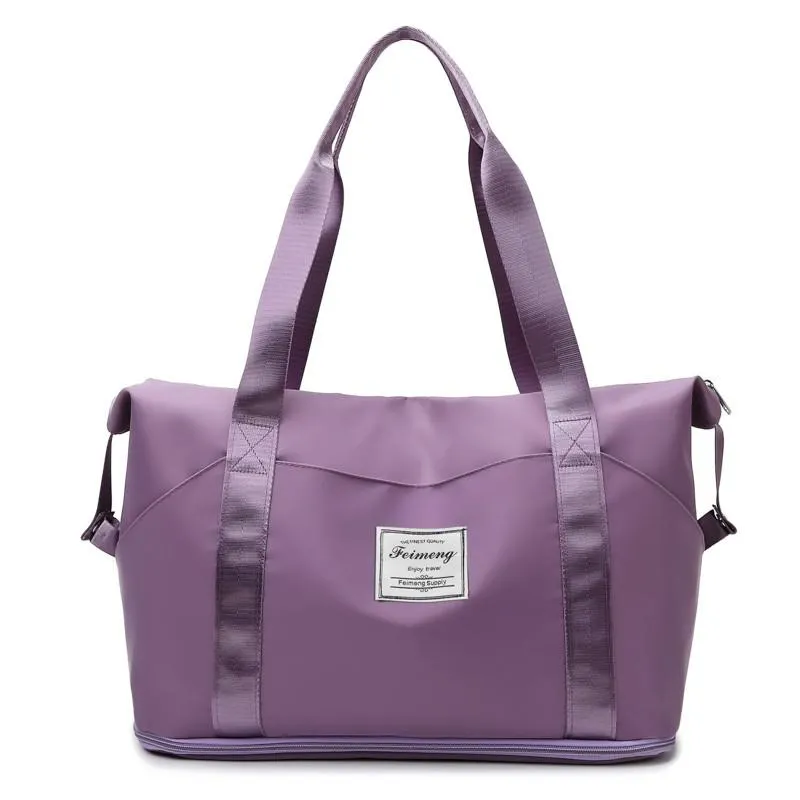 New Fashion Expandable Women's Sports Bag Oxford Cloth Waterproof Yoga Bags Large-capacity Travel Bags