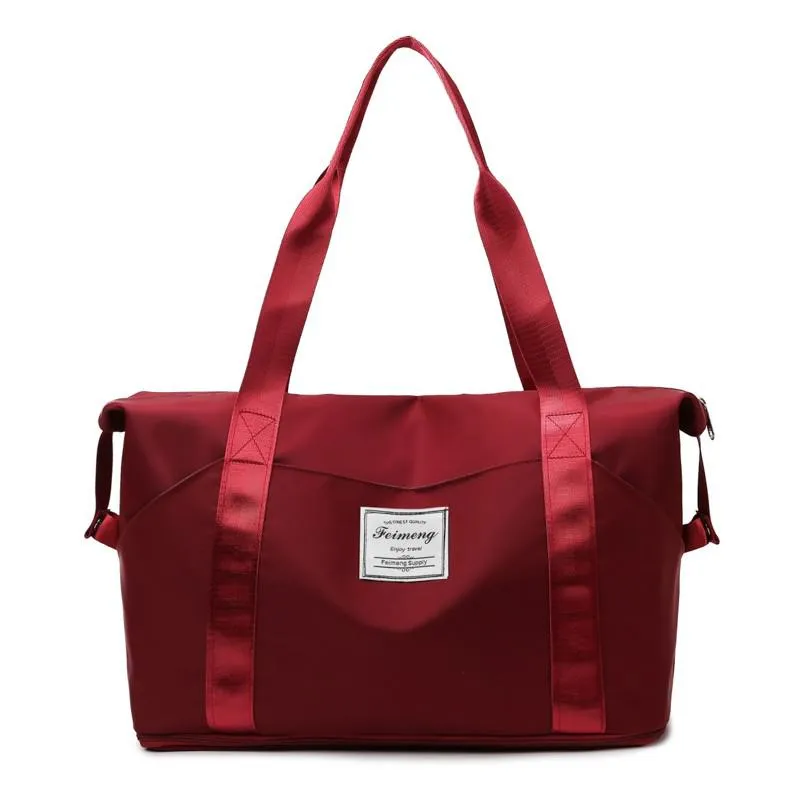 New Fashion Expandable Women's Sports Bag Oxford Cloth Waterproof Yoga Bags Large-capacity Travel Bags