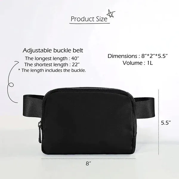 Nylon Fanny Pack in Ivory