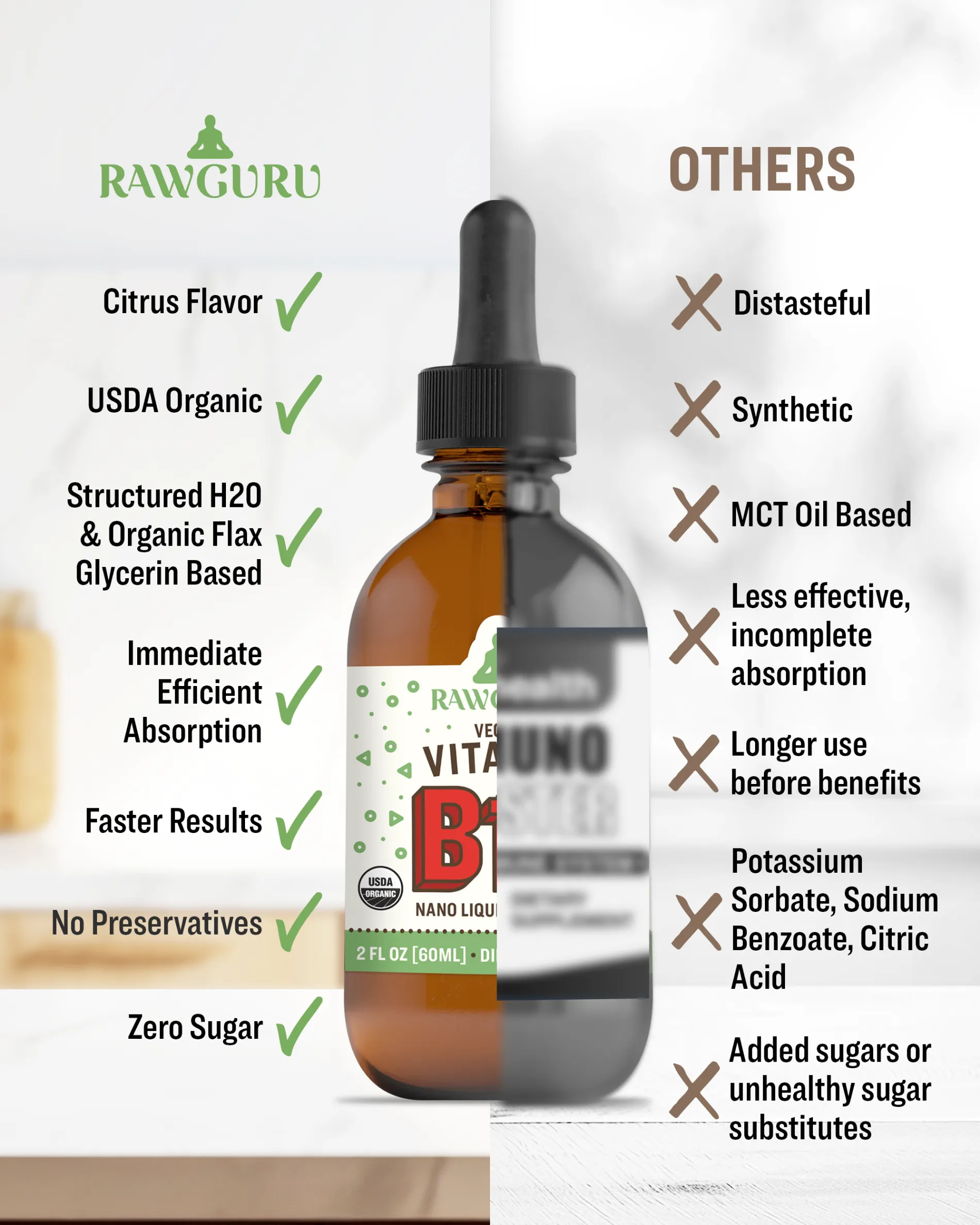 Organic Vegan Vitamin B12 Tincture (6 month supply)