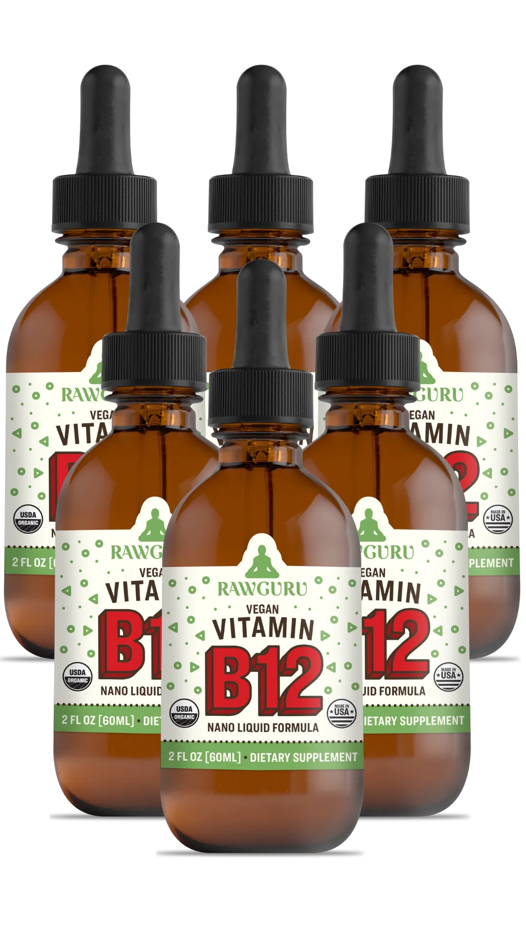 Organic Vegan Vitamin B12 Tincture (6 month supply)