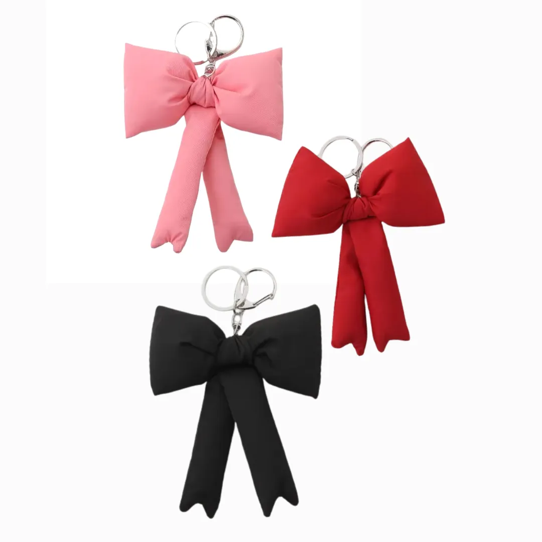 Padded Ribbon Keychain