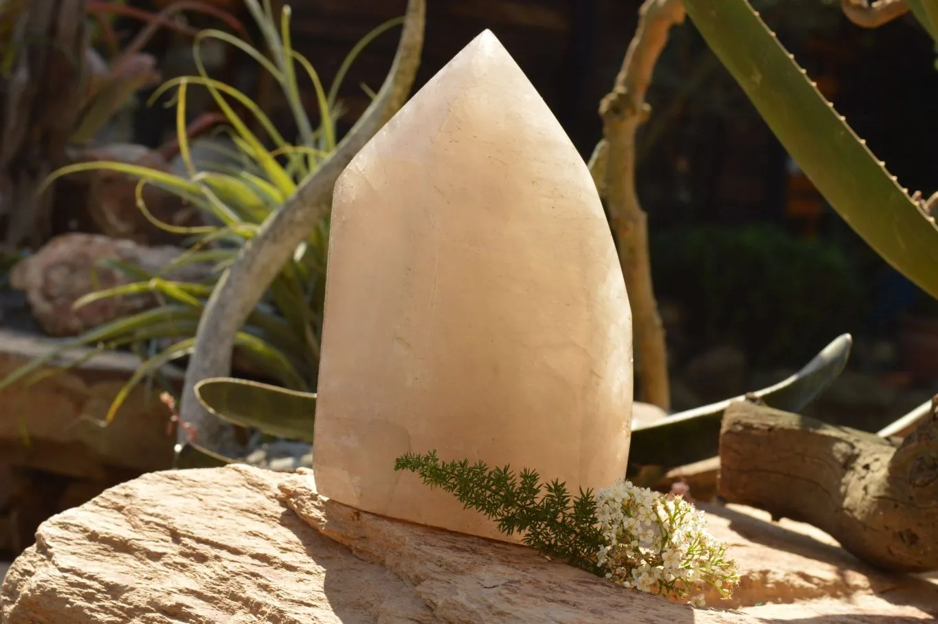 Polished Extra Large Banded Smokey Quartz Crystal With Enhydro Water Chamber x 1 From Zambia