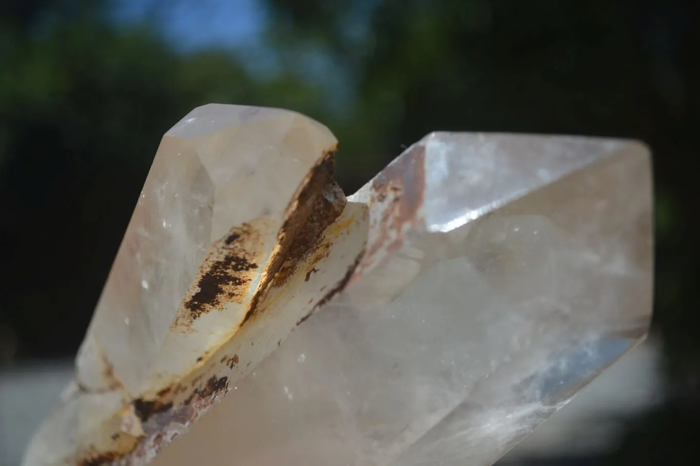 Polished Large Twin Flame Clear Quartz Crystal Point x 1 From Madagascar