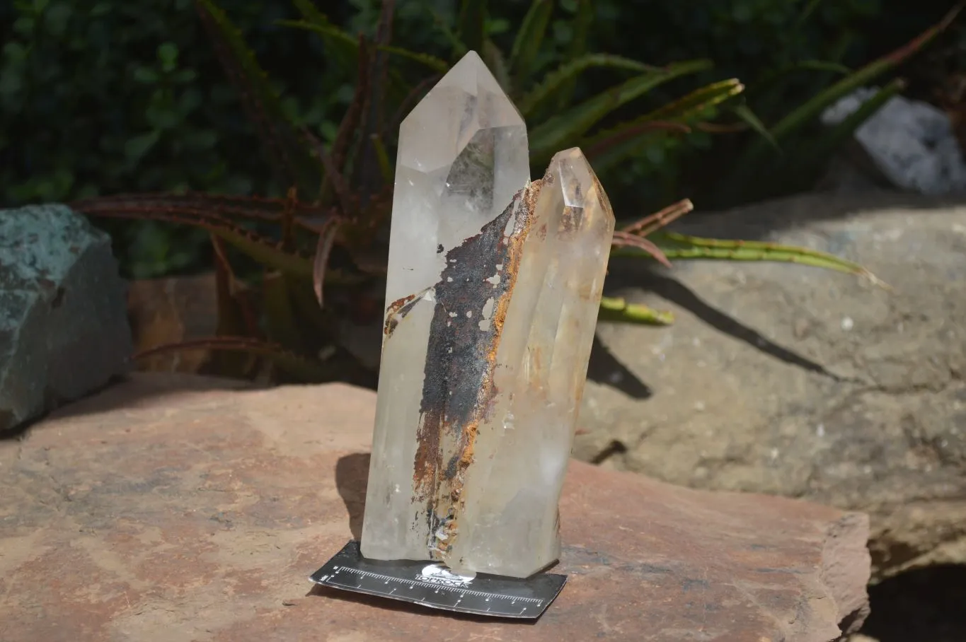 Polished Large Twin Flame Clear Quartz Crystal Point x 1 From Madagascar