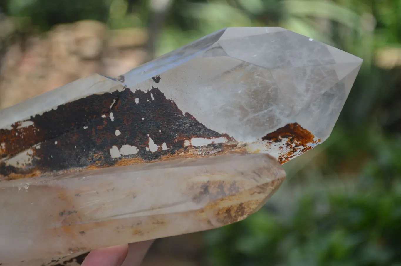 Polished Large Twin Flame Clear Quartz Crystal Point x 1 From Madagascar
