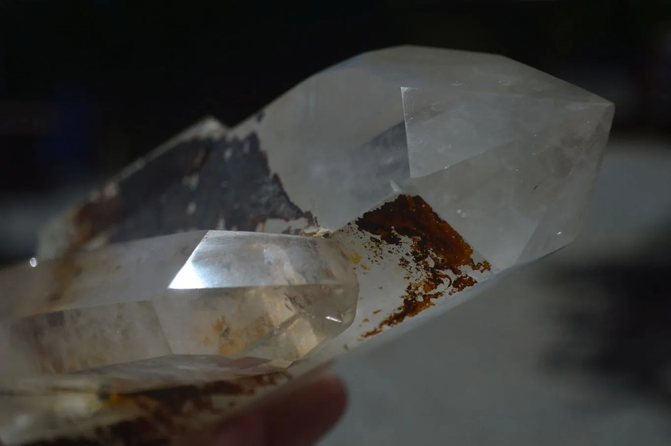 Polished Large Twin Flame Clear Quartz Crystal Point x 1 From Madagascar