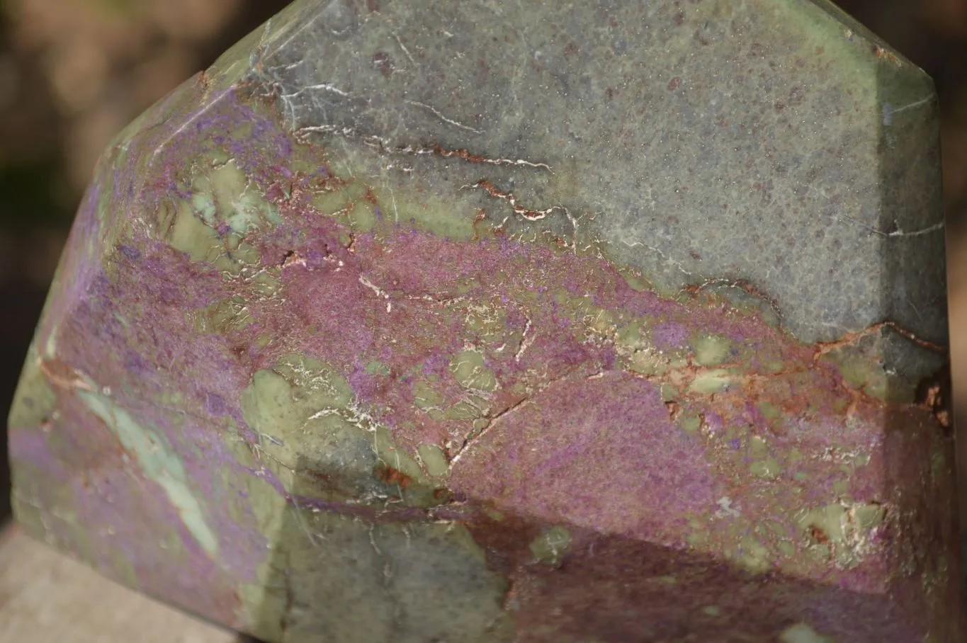 Polished Stichtite Point x 1 From Barberton, South Africa