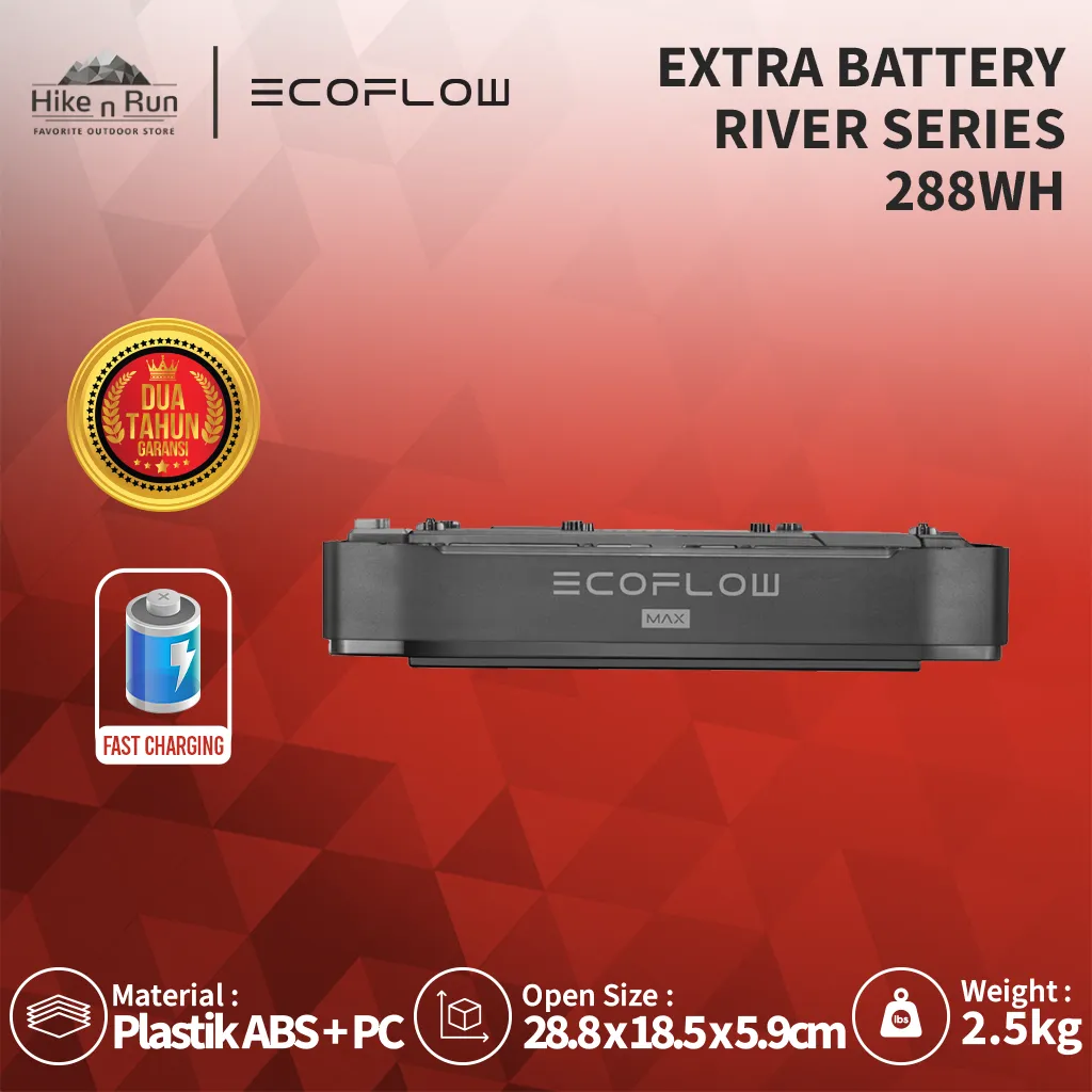POWER STATION PORTABLE ECOFLOW RIVER MAX 288Wh  BATTERY 288Wh