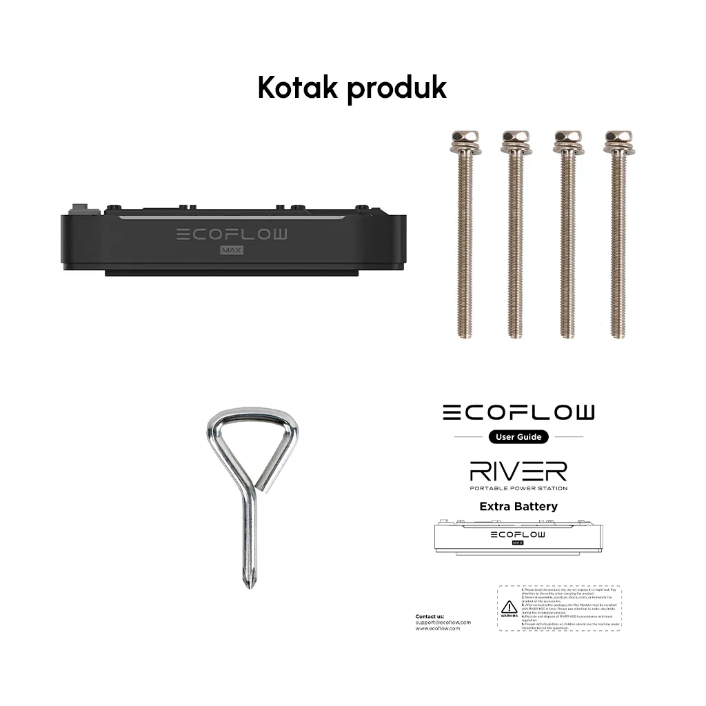 POWER STATION PORTABLE ECOFLOW RIVER MAX 288Wh  BATTERY 288Wh