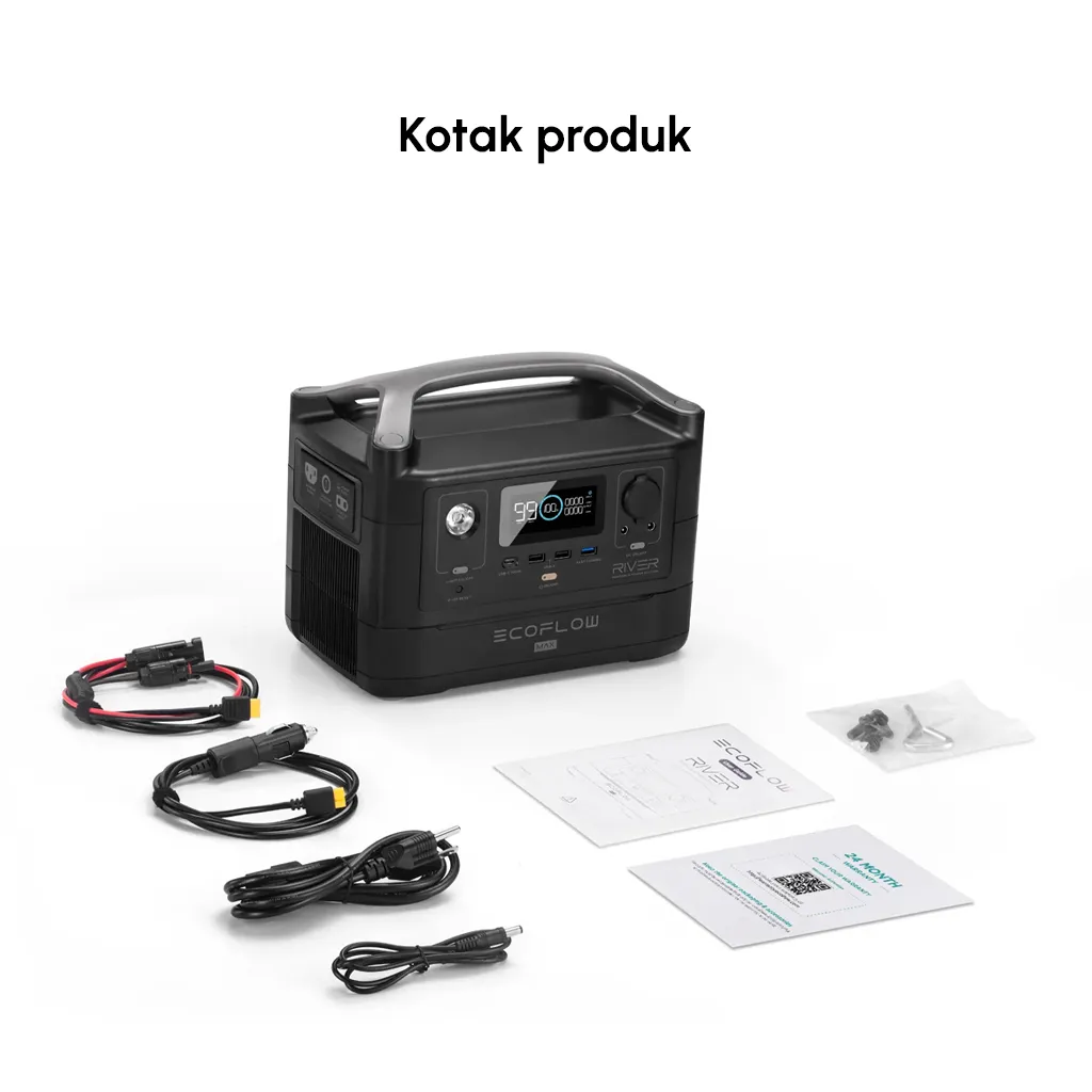 POWER STATION PORTABLE ECOFLOW RIVER MAX 288Wh  BATTERY 288Wh