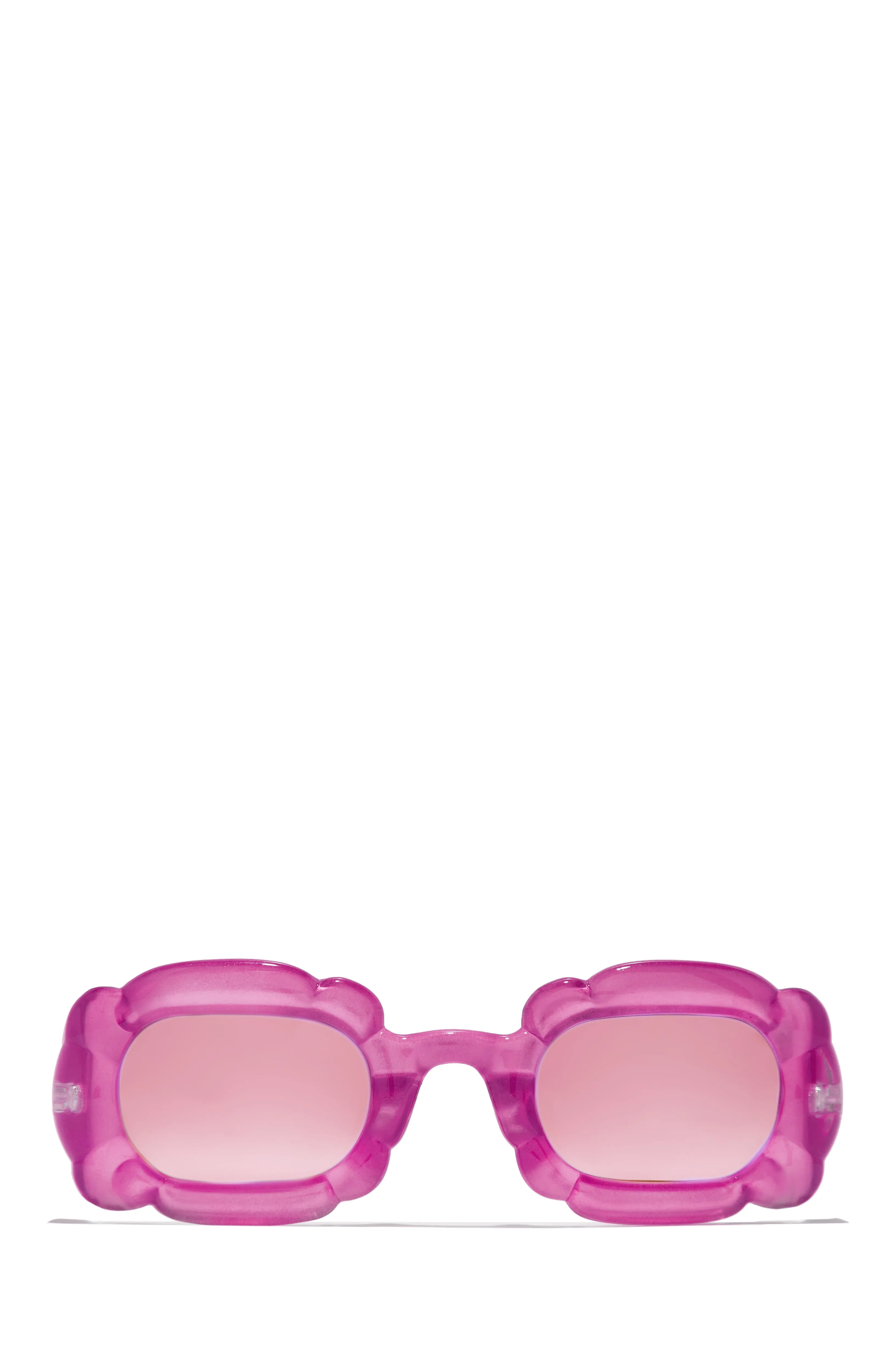Pure Honey Unique Standout Frame Sunglasses - Grey