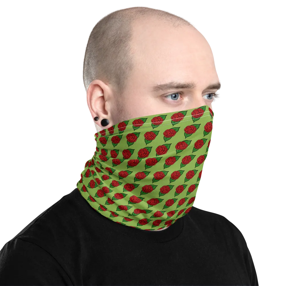 Red Roses Face Cover