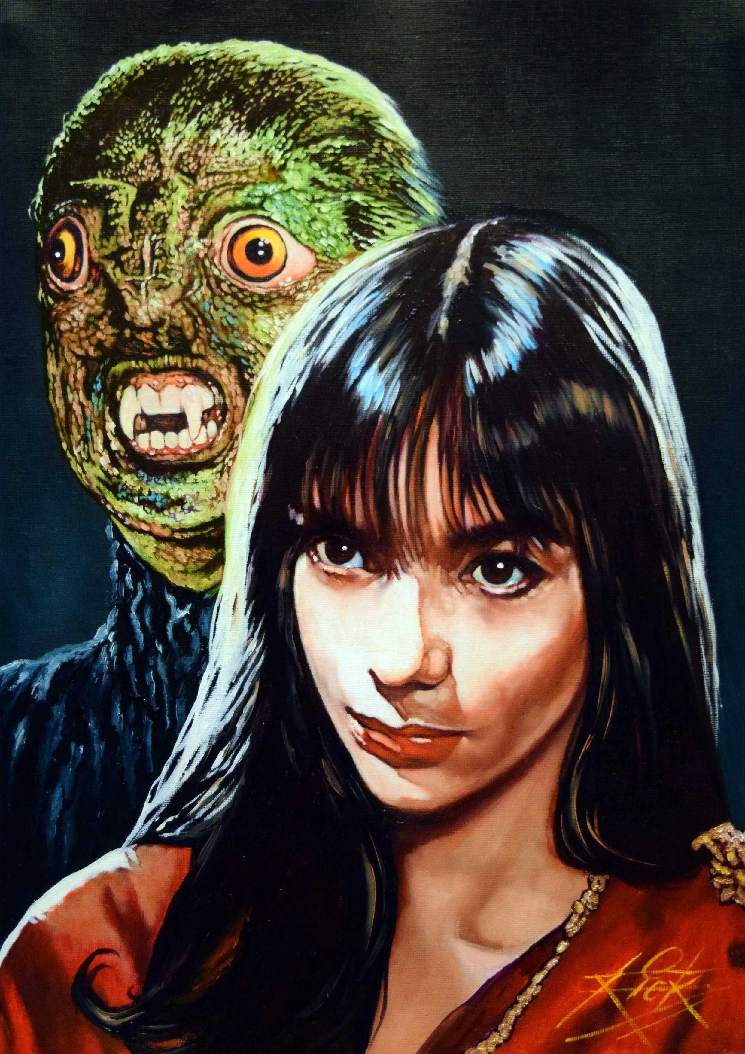 Rick Melton - Jacquline Pearce - Scream Queens - Art Print