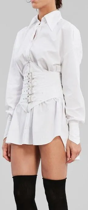 'Sita' Poplin Corset Shirt