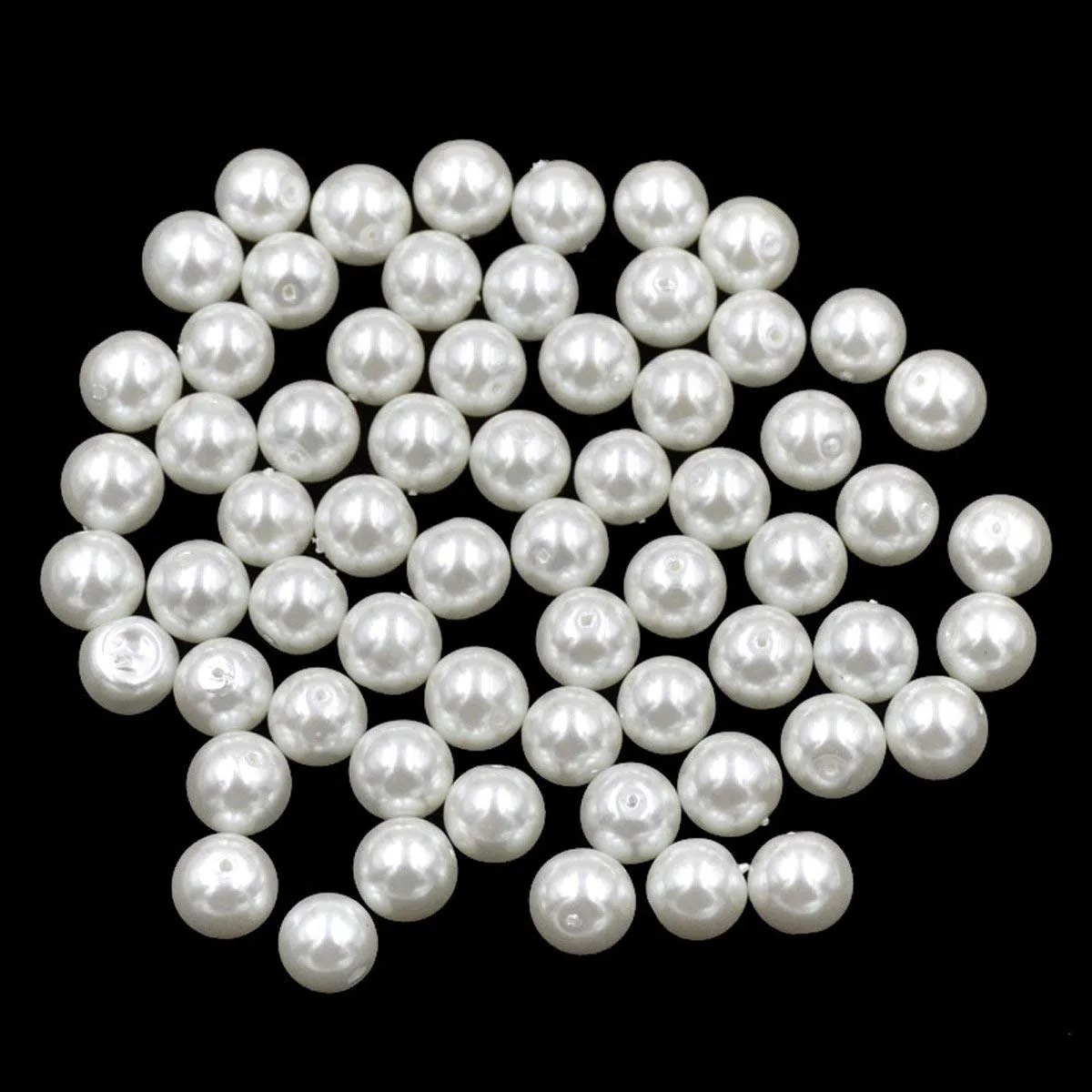 Top Quality Czech Satin Luster Glass Pearl Round Loose Beads Bag (1)