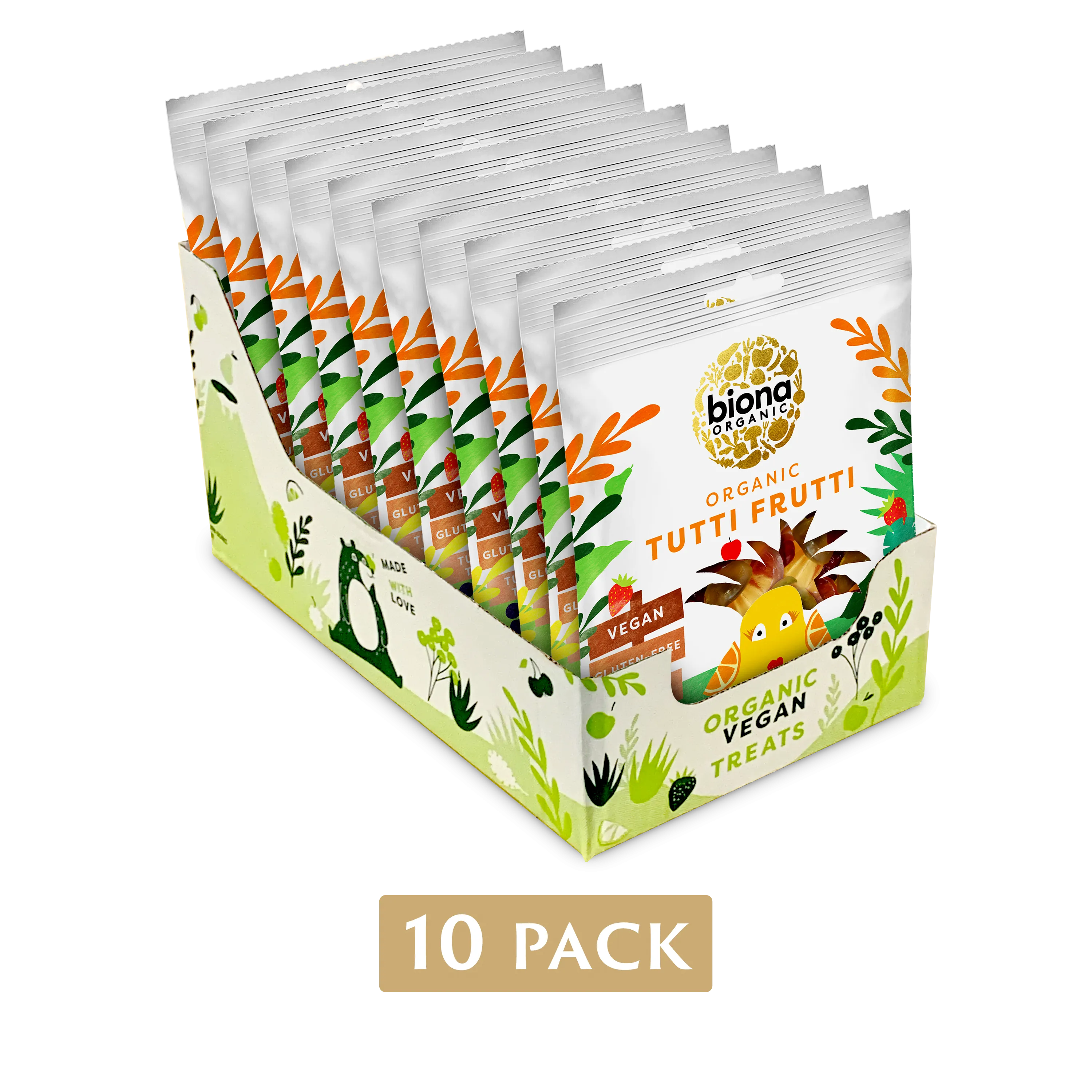 TUTTI FRUTTI GUMS - 10 PACK