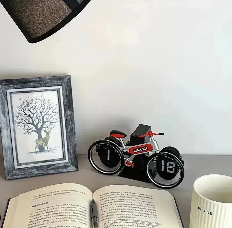 Unique Bicycle-Shaped Flip Clock