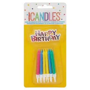 Unique Cake Top Birthday With Candles