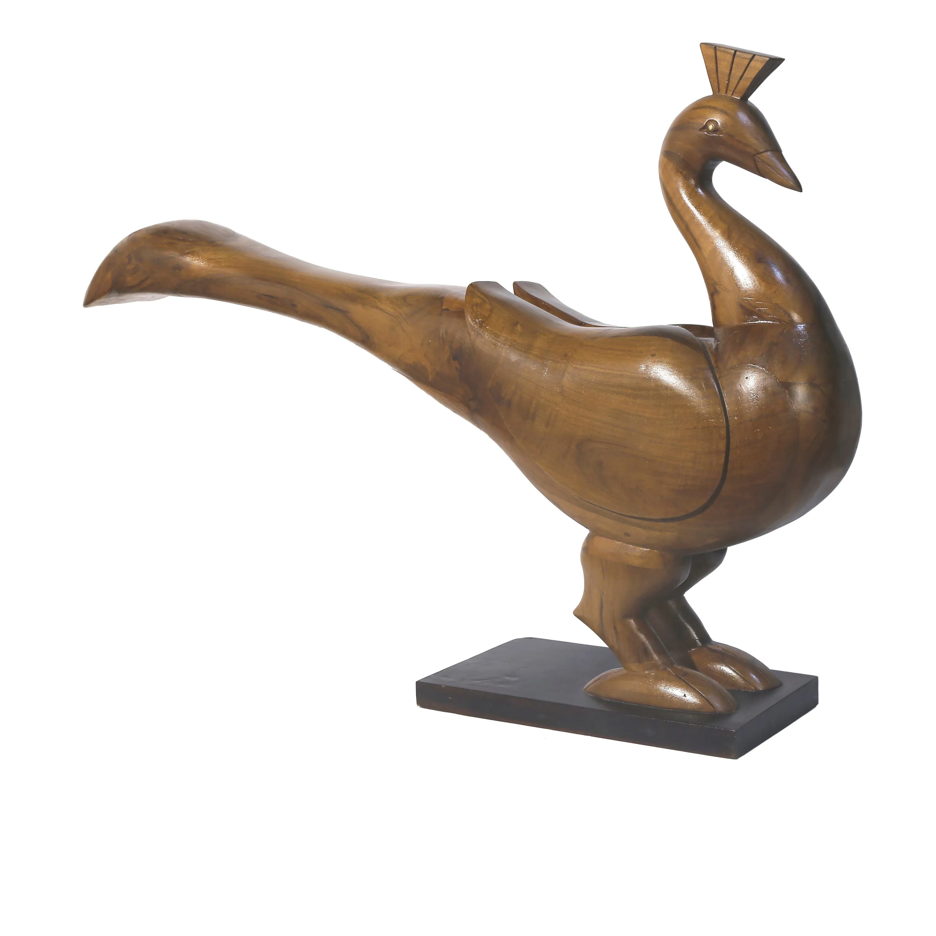 Unique Handmade Wooden Peacock Showpiece