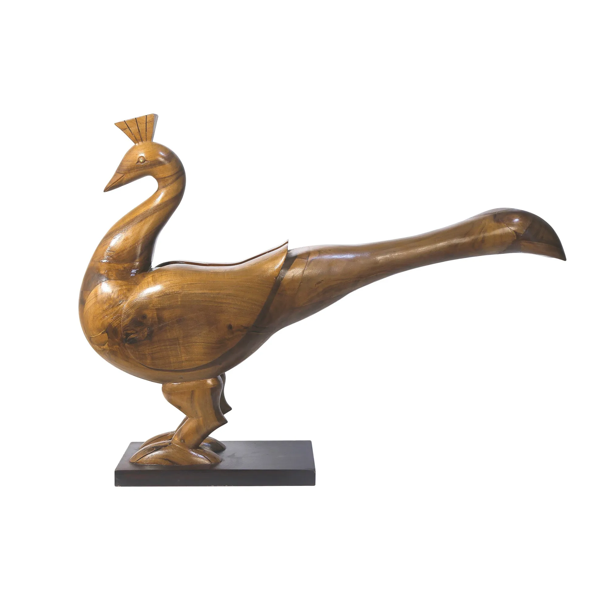 Unique Handmade Wooden Peacock Showpiece