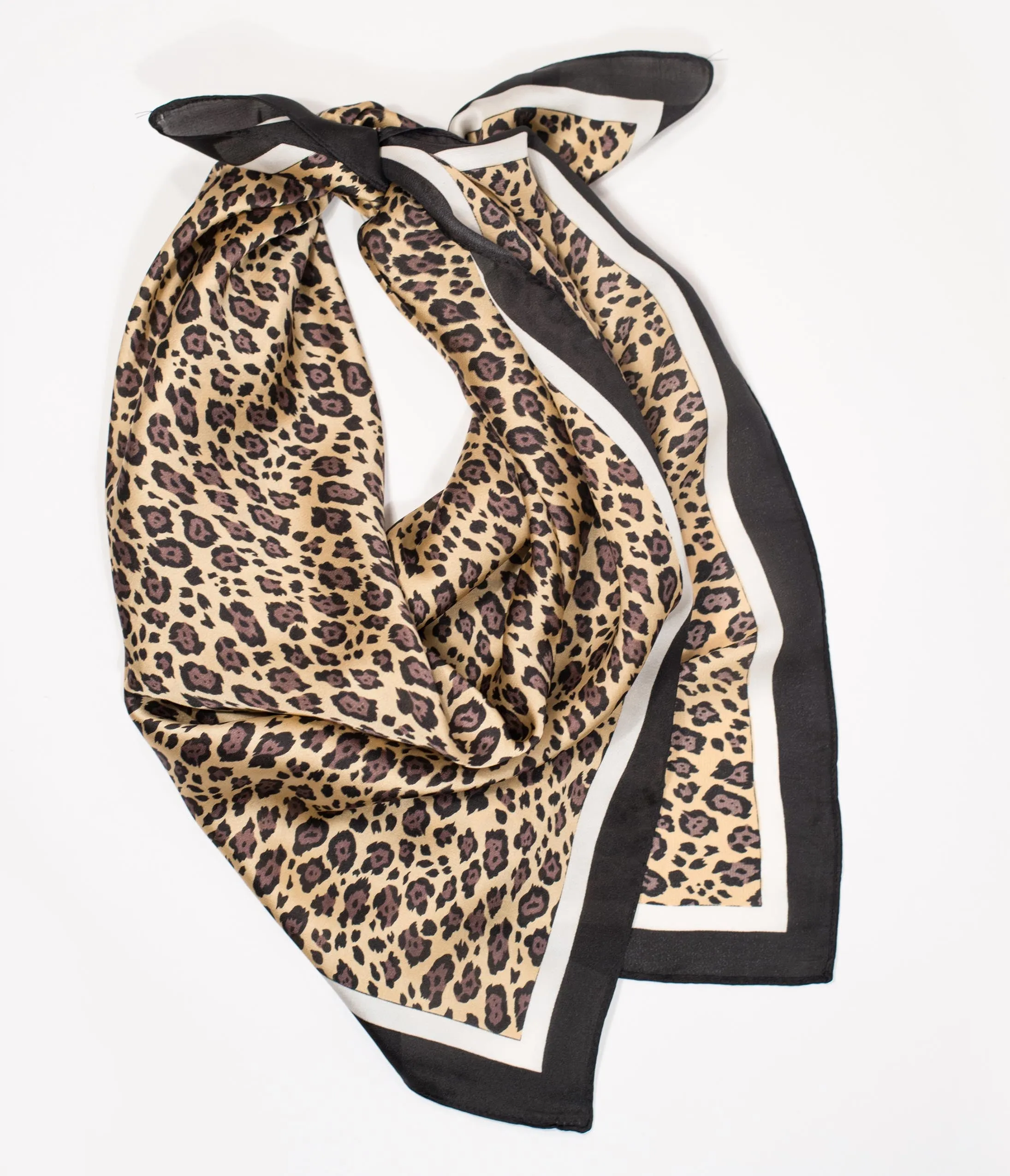 Unique Vintage Leopard Print Hair Scarf