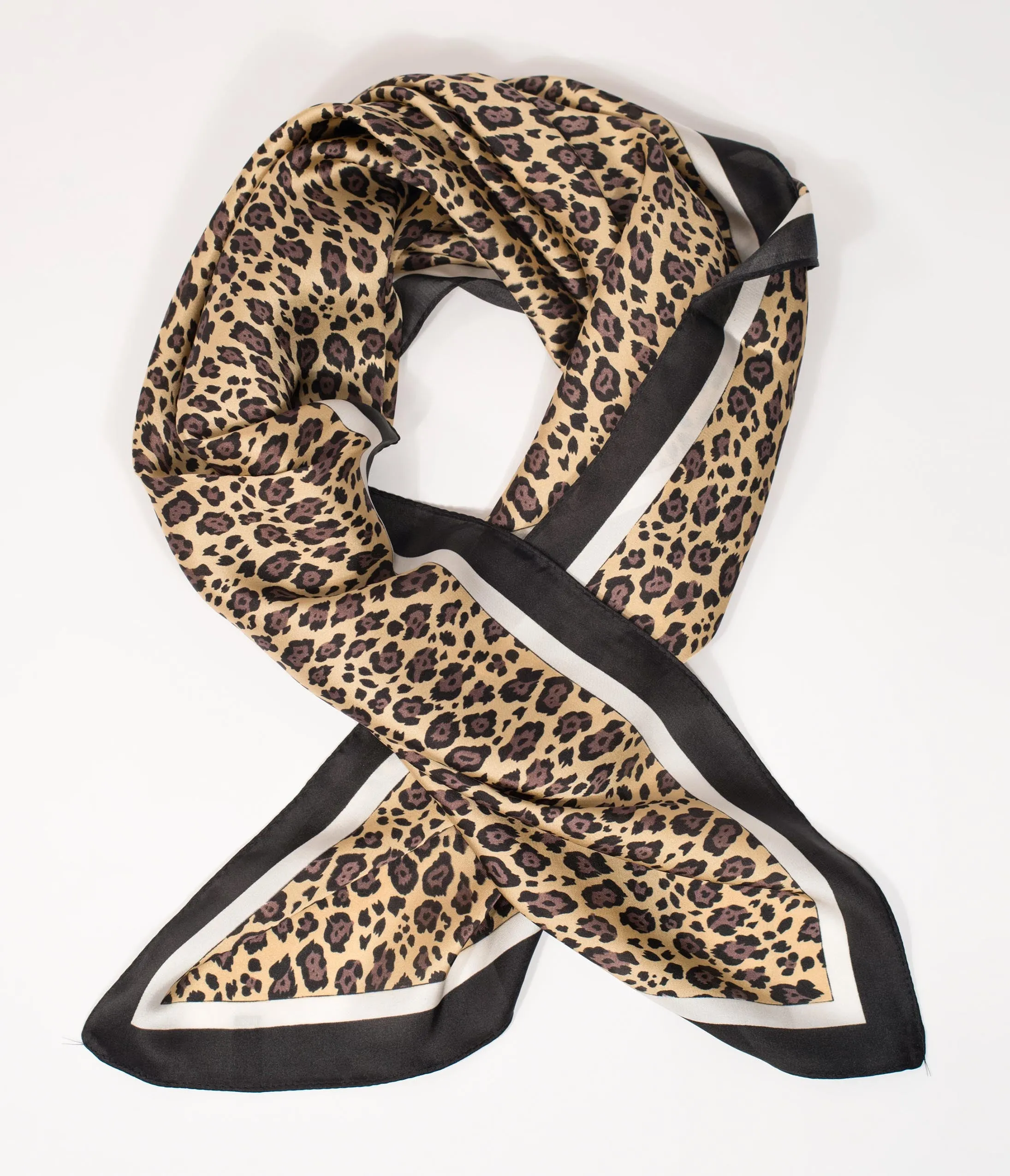 Unique Vintage Leopard Print Hair Scarf