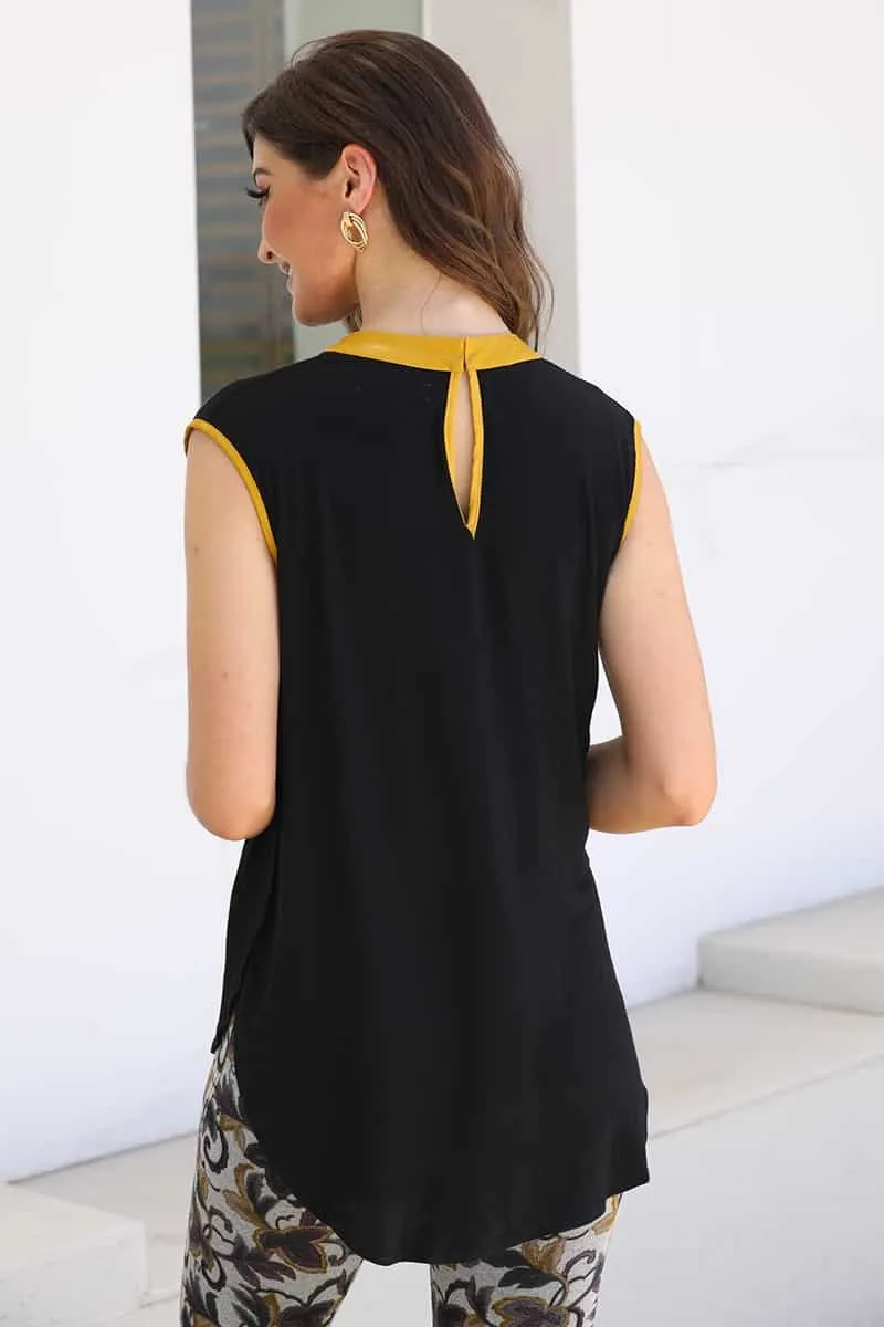 Vegan Leather Top