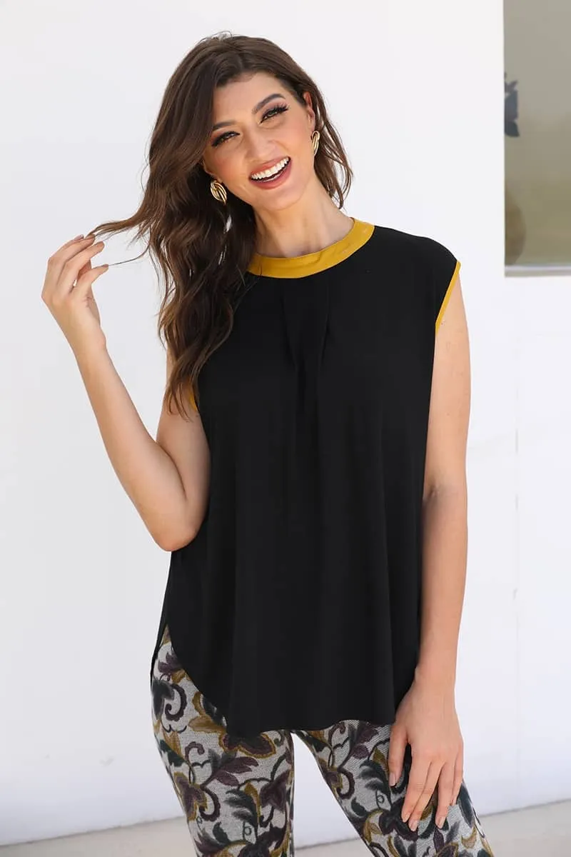 Vegan Leather Top