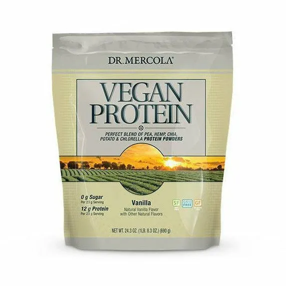 Vegan Protein Powder: Vanilla 24.3 oz by Dr. Mercola