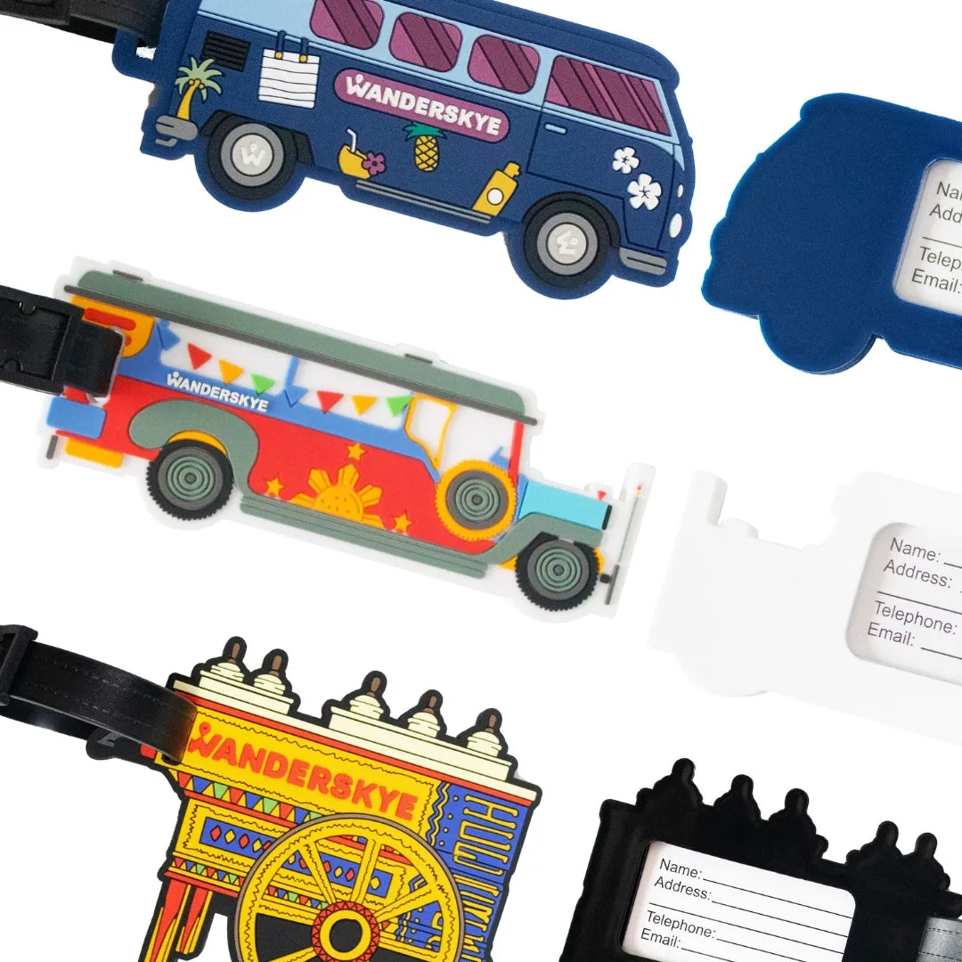 Wanderskye PVC Bag Tags - Viaje Series
