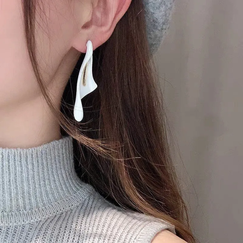 White Calla Lily Earrings