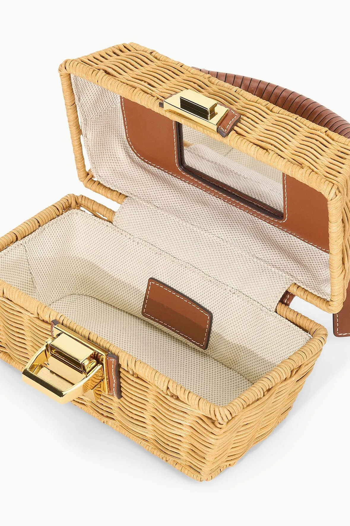 WICKER TACKLE BOX BAG | NATURAL