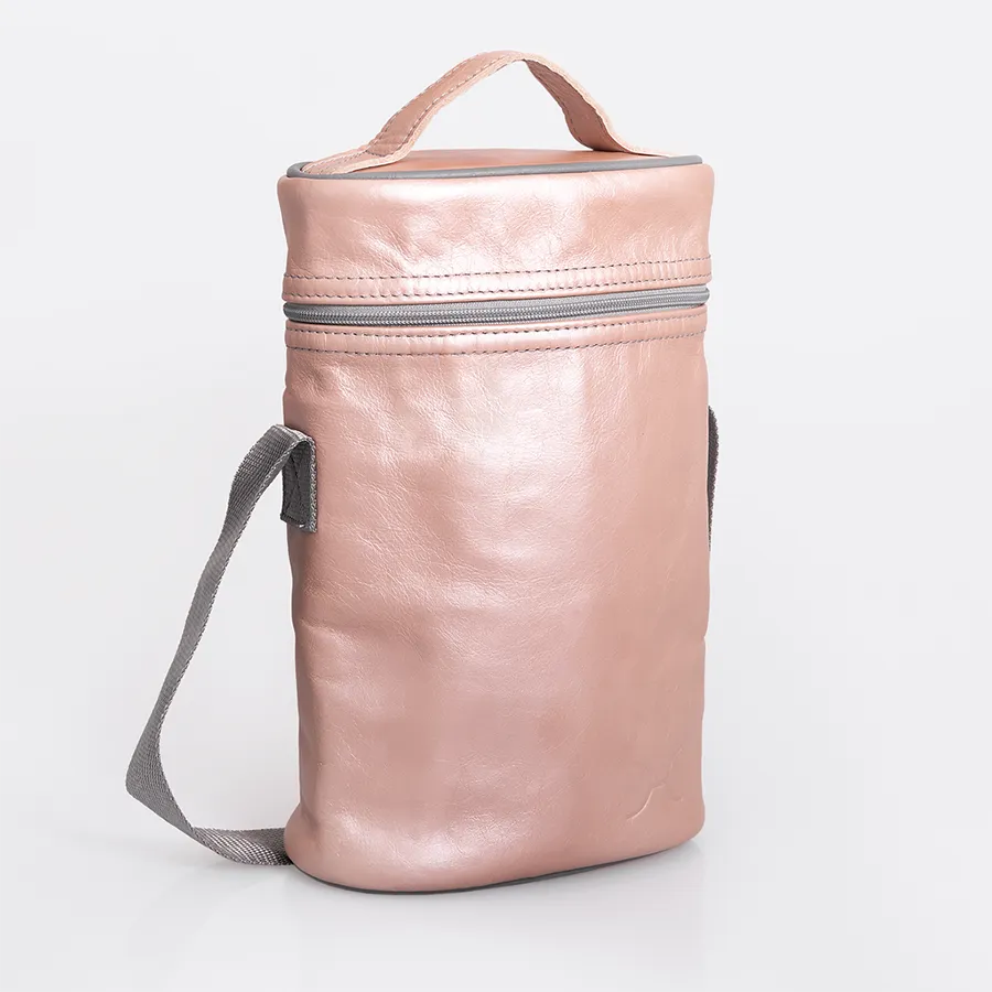 Wine Cooler Double Carry Bag Leather