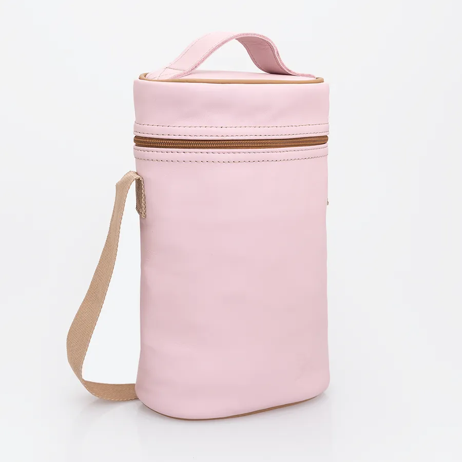 Wine Cooler Double Carry Bag Leather