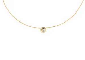 Wrapped diamond pendant