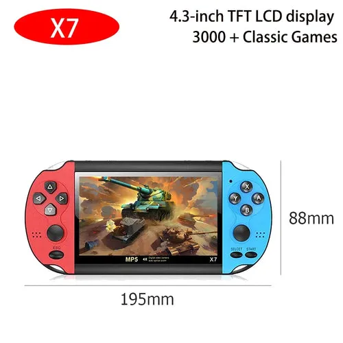 X12 Plus Handheld Game Console X7 X7 Plus 7.1/5.1/4.3 Inch HD Screen