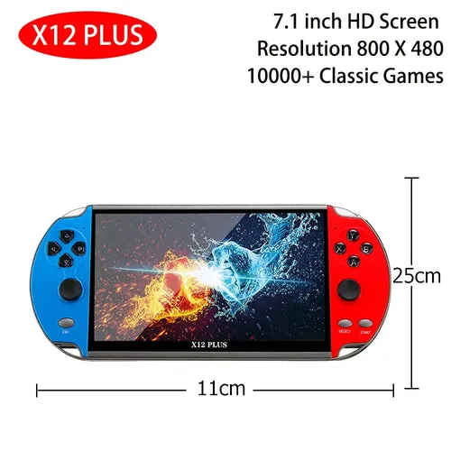 X12 Plus Handheld Game Console X7 X7 Plus 7.1/5.1/4.3 Inch HD Screen
