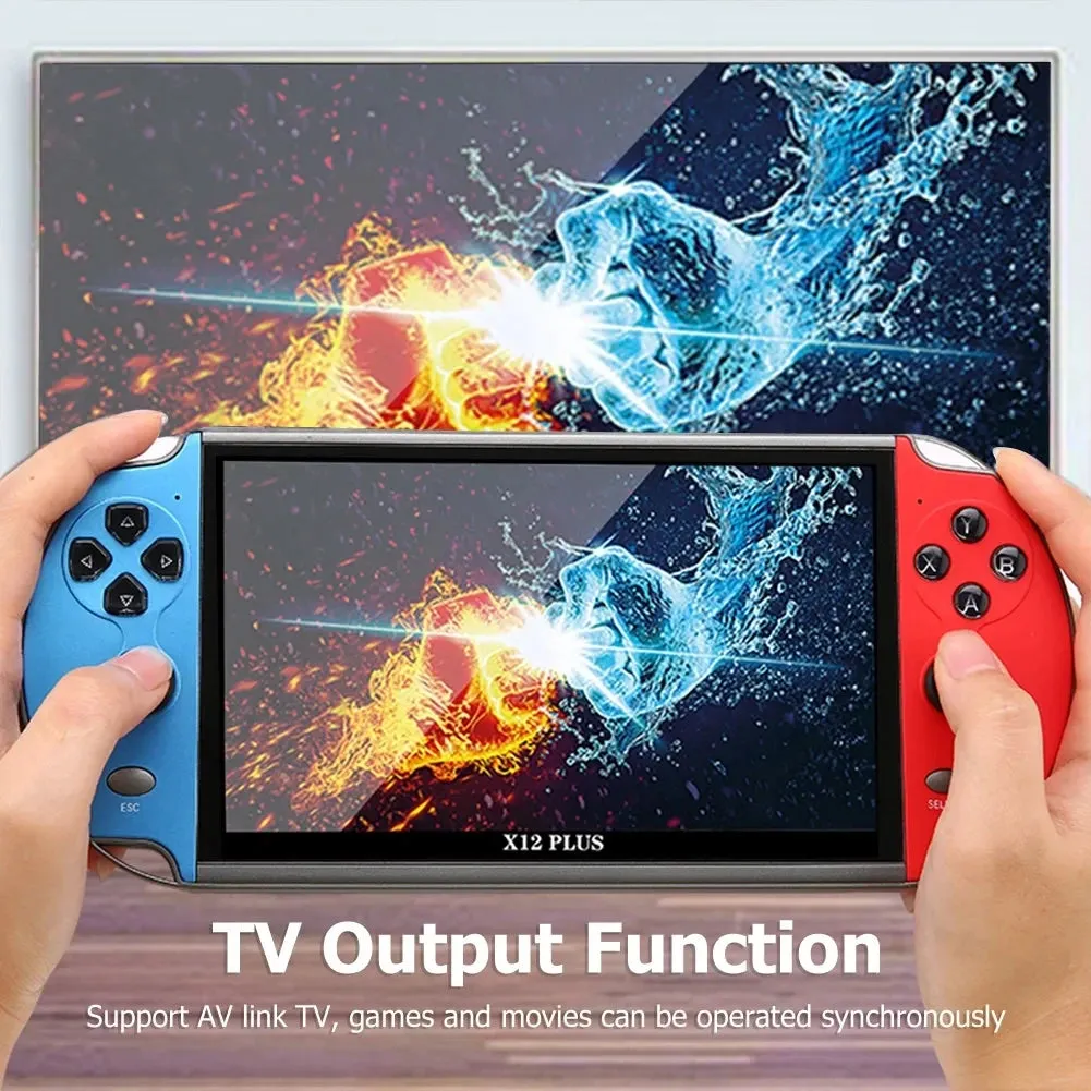 X12 Plus Handheld Game Console X7 X7 Plus 7.1/5.1/4.3 Inch HD Screen