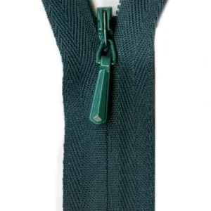 YKK Unique Invisible Zipper in Hunter